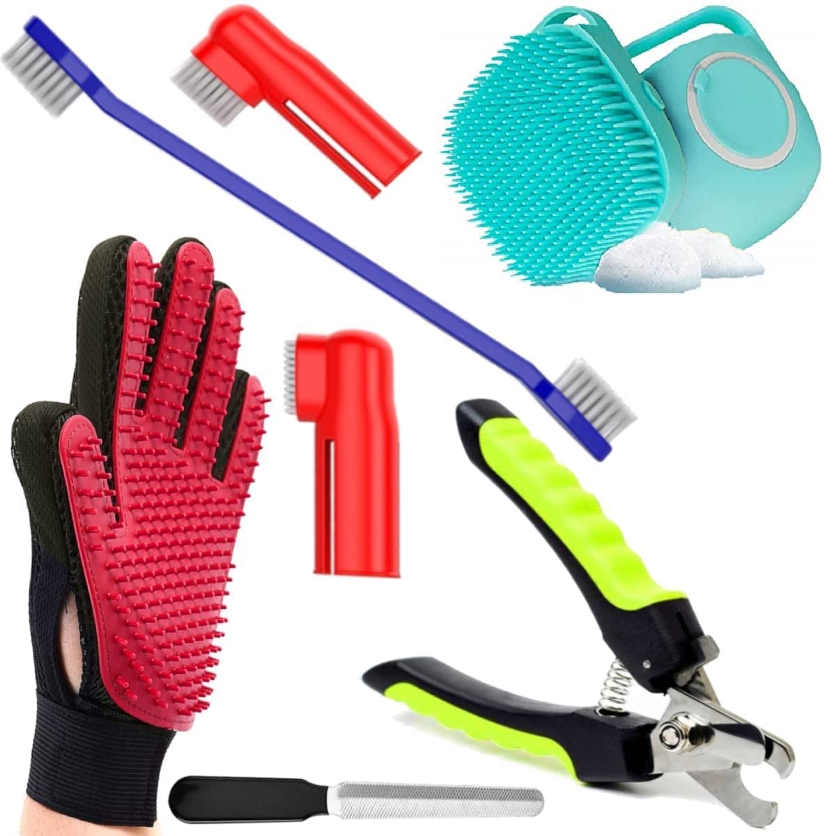 Dog Trust Dogs Grooming Kit – Dog Shampoo Brush 80ml, Nail Cutter, Tooth Brush and Glove for Puppy, Cat and Kitten – Combo of 4 (B0BLHLJF69) Amazon Price History, Amazon Price Tracker