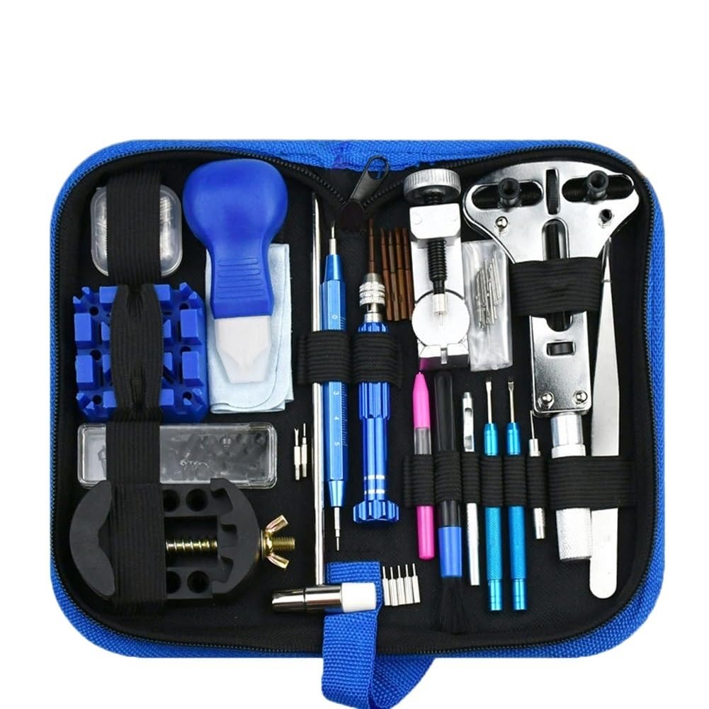 Kit di rimozione Maglie per Orologi, Kit di Riparazione per Apri Orologi, Coltello per Orologi, cacciavite, Martello per
