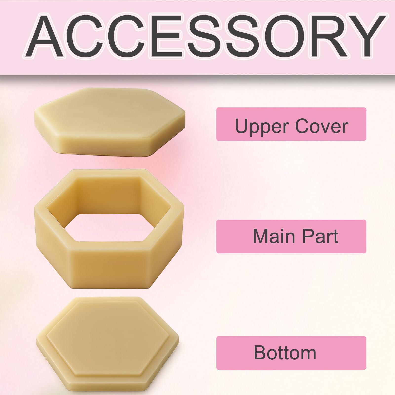 Molde hexagonal para jabón, material ABS, multiusos para sales de baño, barras de champú y fabricación de jabón, ecológico y reutilizable, fácil de usar y limpiar, diseño que ahorra espacio