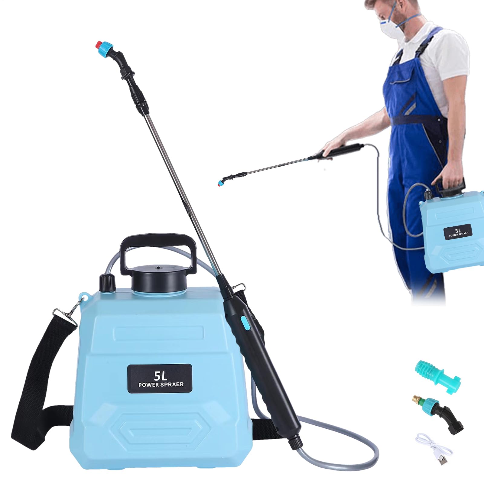 Spruzzatore A Batteria - Spruzzatore Di Pressione Del Giardino Pompa Acqua