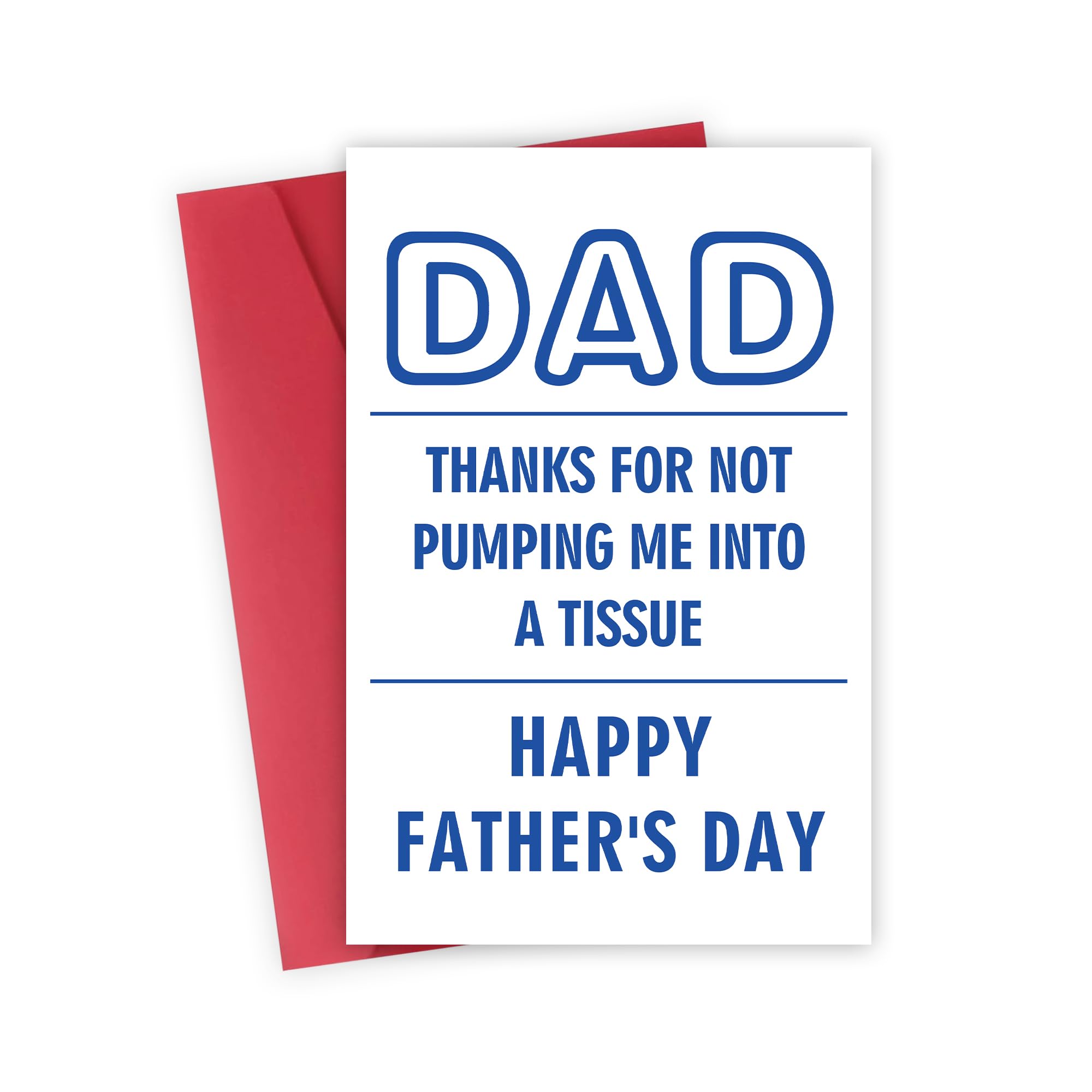 Funny Father's Day Card for Dad, Happy Fathers Day Gift Cards from Daughter Son Kids, Father's Day Gift