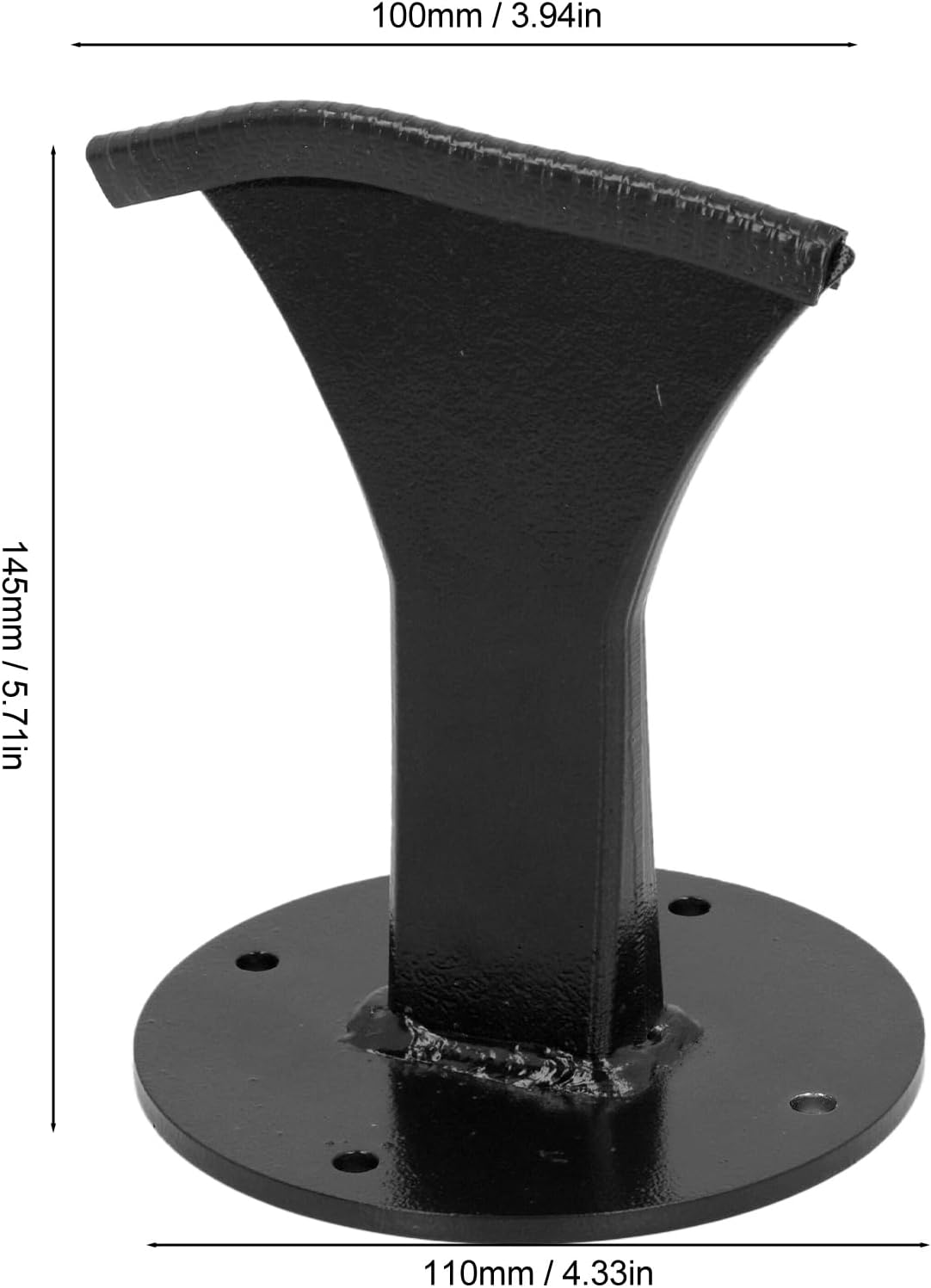 Manual Firewood Splitter Kindling Tool WALFRONT Forged Steel Fireplaces Stoves Pizza Ovens (Black)