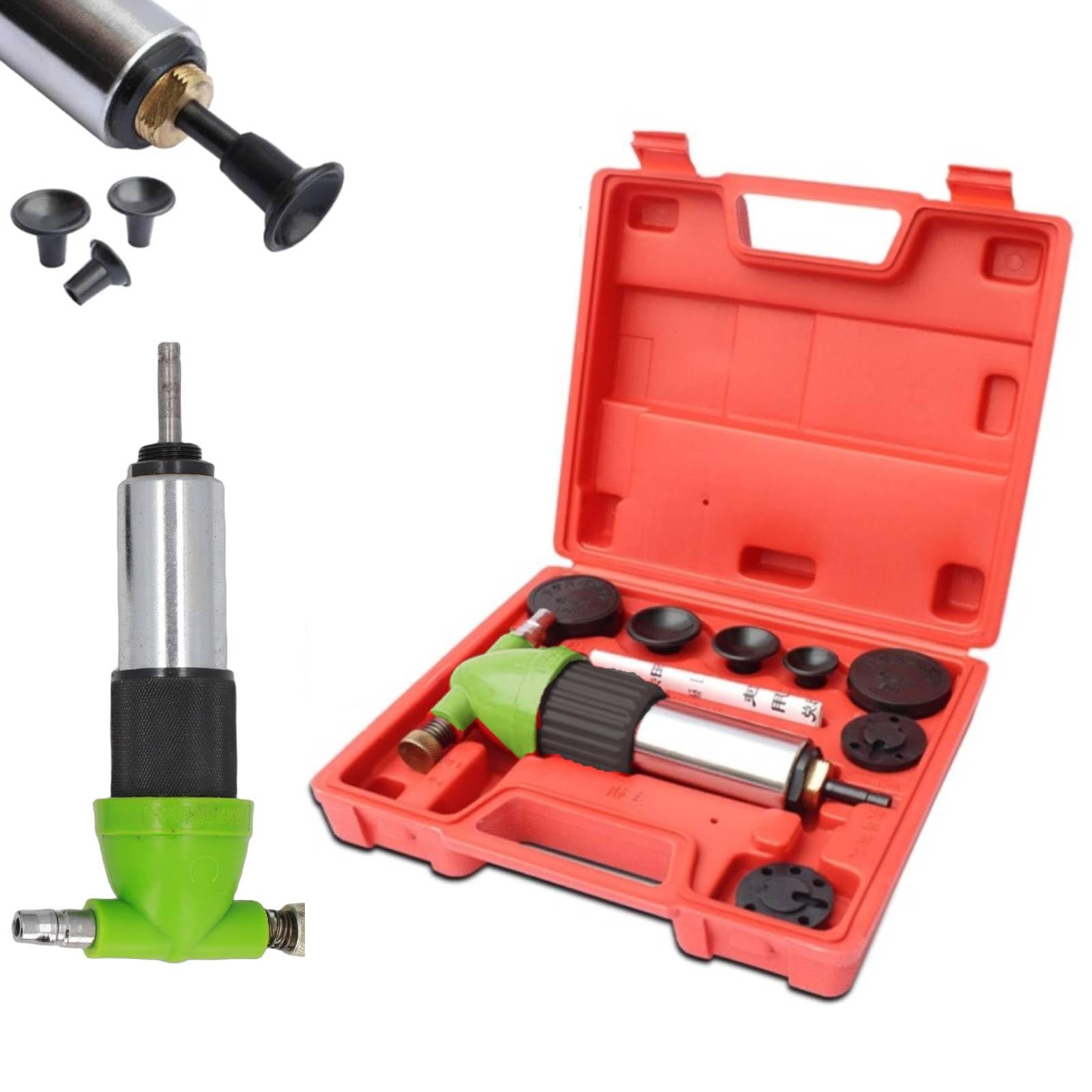 Smerigliatrice Per Valvole Del Motore Pneumatico, Kit Lappatura Valvole Della Testata Del Cilindro Del Motore Pneumatico Smonta Valvole Motore Con 5 Ventose In Gomma Per La Riparazione Di Automobili