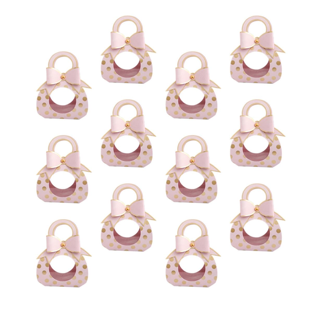 50 Pezzi Scatoline Portaconfetti Matrimonio Rosa con Finestra Trasparente e Fiocco Elegante Scatole Regalo per Dolcetti Caramelle e Souvenir Nozze Box Regalo Decorativo
