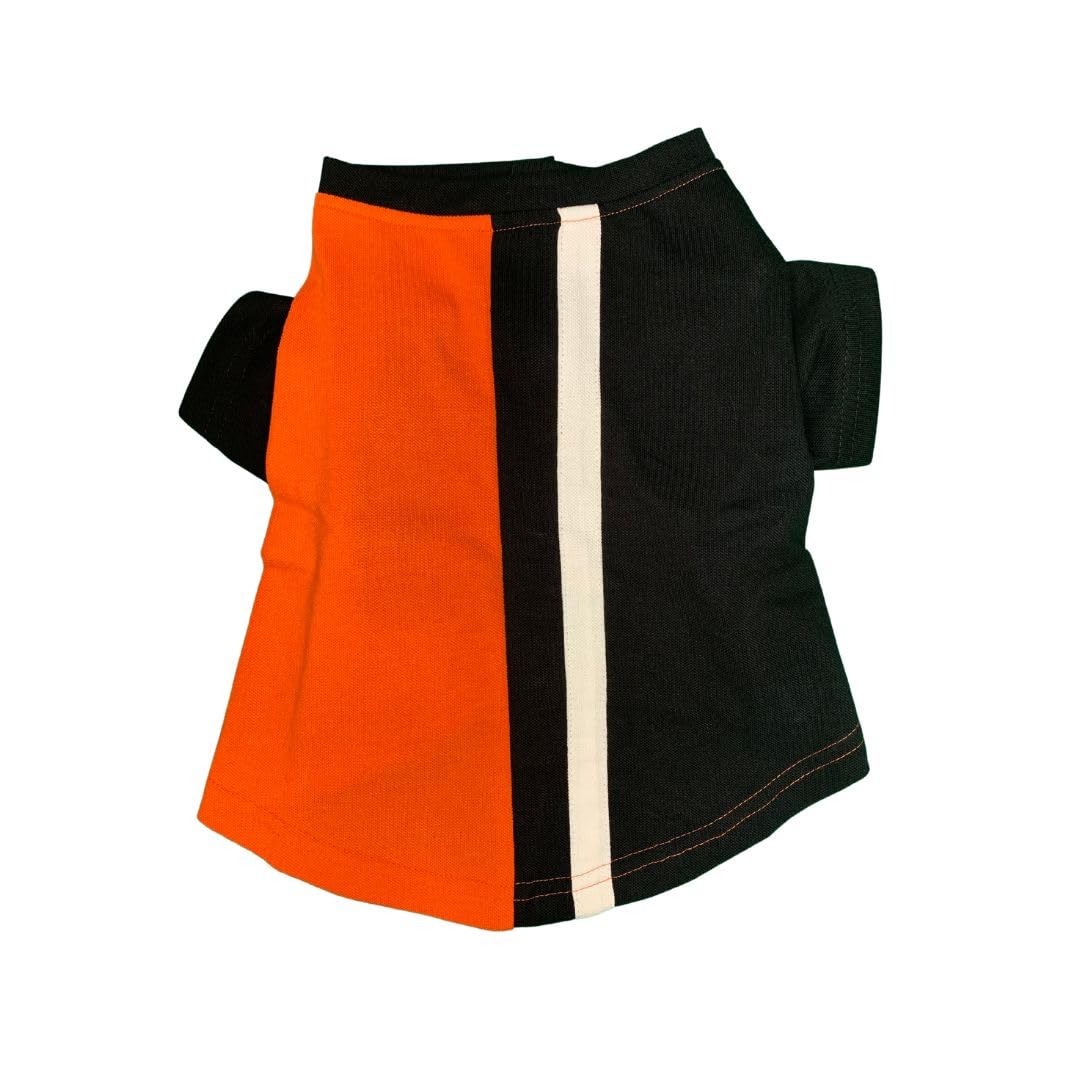 Pet Vastra Sunset Dawn Cotton Polo Tees for Stylish Cats & Dogs, Trendy & Tailored Fit T-Shirt for Lhasa Apso, Beagle or Healthy Shih Tzu (Size - M, Orange) (B0CRKP8J5X) Amazon Price History, Amazon Price Tracker
