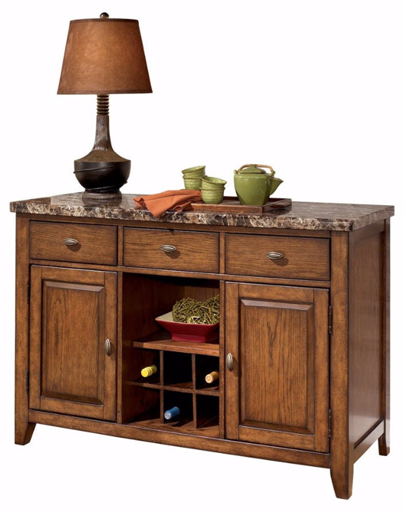 Ashley Furniture Signature Design - Lacey Dining Room Server - Rustic - Medium Brown
