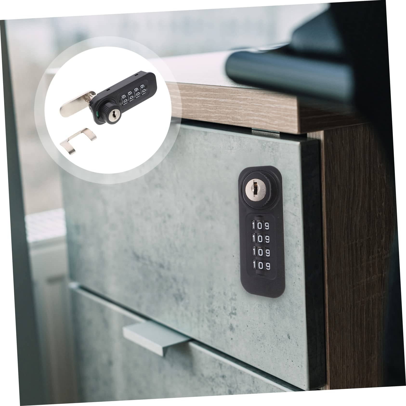 Angoily 3pièces Serrure à Mécanique Chiffres Pour Casiers Serrure Acier Pour Sécurité Renforcée Et Installation Facile