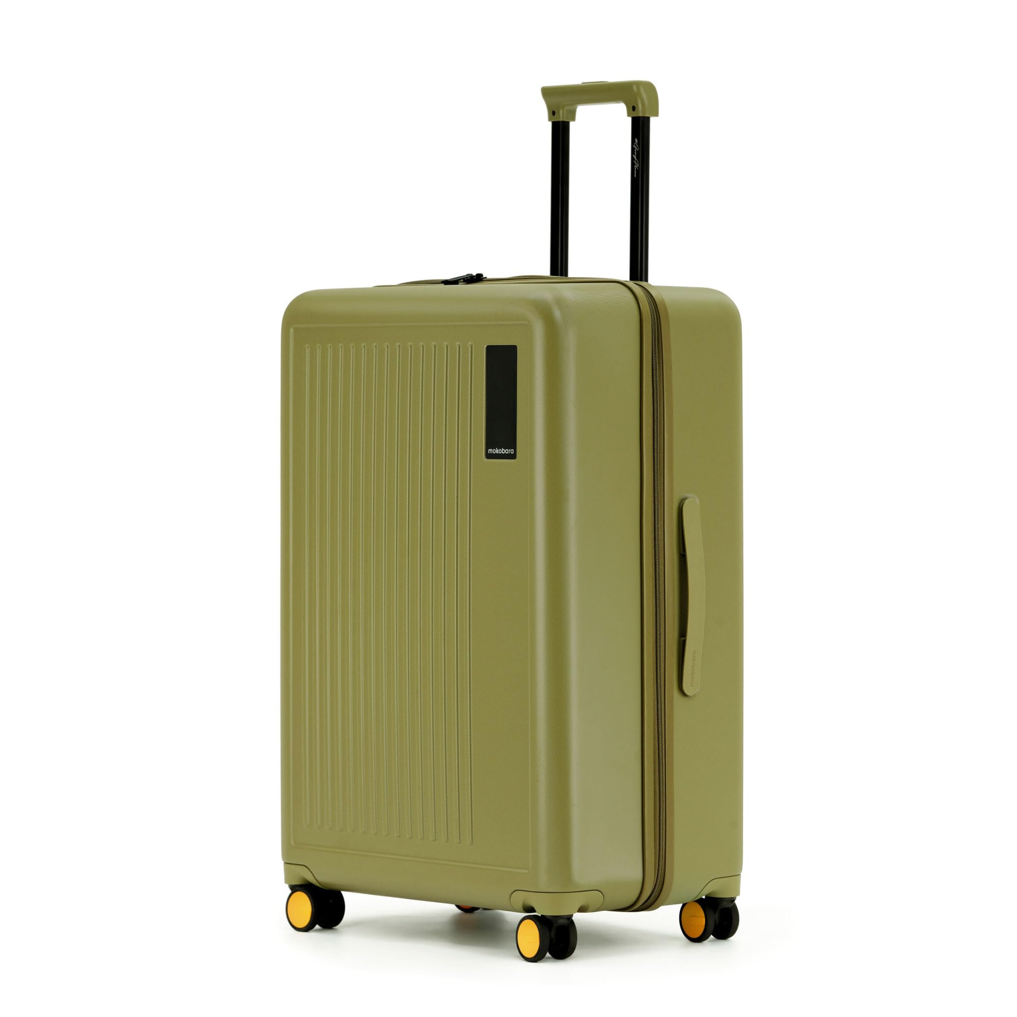 MOKOBARA The Transit Luggage Poly-Carbonate Hard Sided 8 Silent Ninja Wheels for Travelling (So Matcha, Check-in Large)