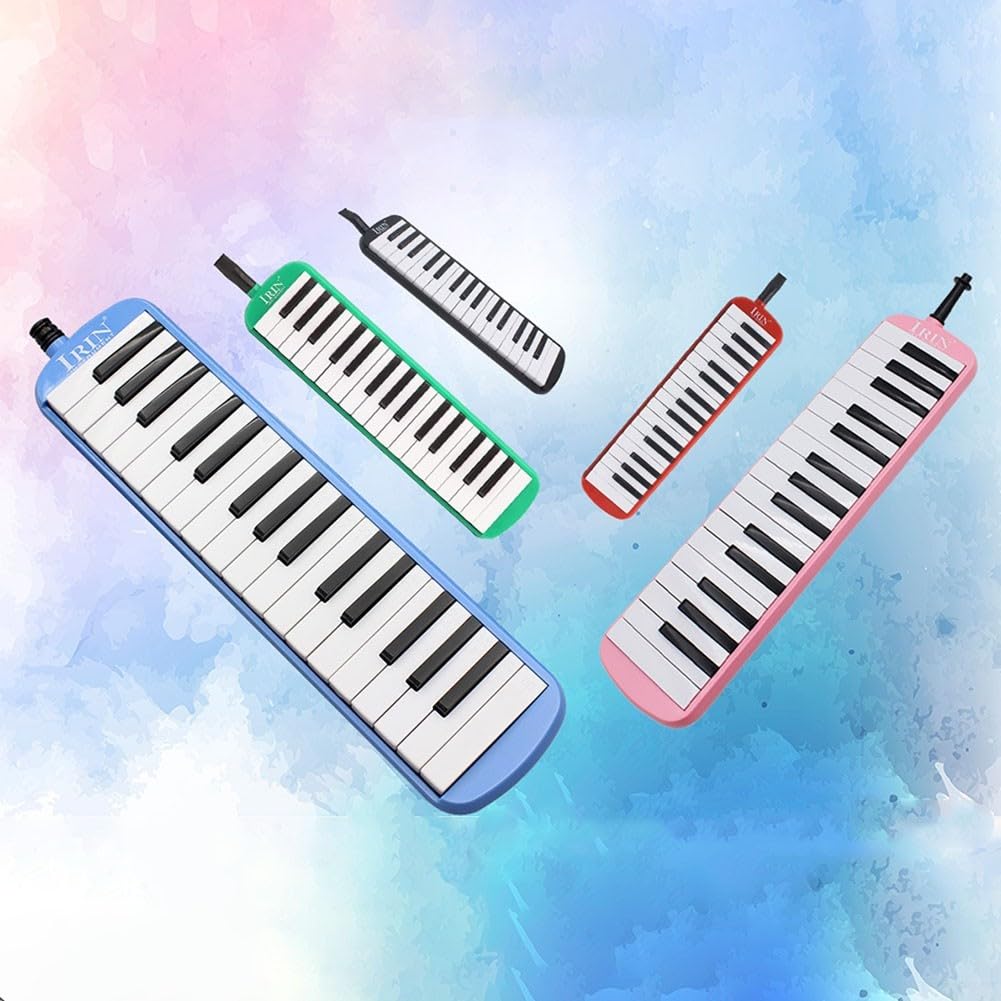 Ensemble de mélodicas portable à 32 touches, parfait pour les performances solo et l'apprentissage de la musique, sac inclus (vert)
