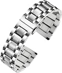TStrap Metal Watch Strap – Quick Release Watch Band for Men Women - Stainless Steel Smart Watch Bracelet Replacement - Bracelet de Montre Homme Femme - 12mm 16mm 18mm 20mm 22mm 24mm