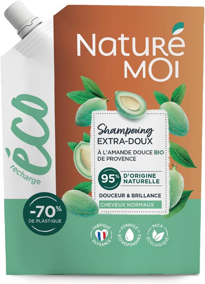 Naturé moi Écorecharge Shampooing Extra Doux Cheveux Normaux Sans