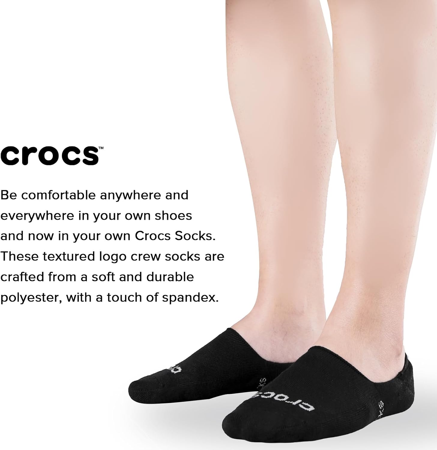 Crocs Low Cut Socks for Men and Women 3 Pairs Crew Seamless Toe No Show Casual Sock