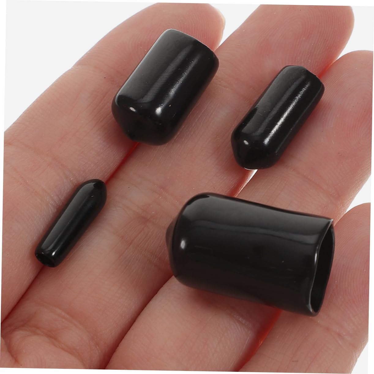 LIFKOME 80pcs Rubber End Cap Bolt Cap Tube Outer Sealing Thread Protector for Furniture Automotive Replacement Parts