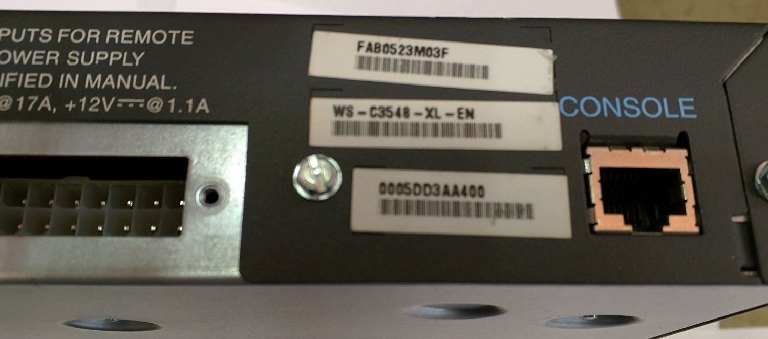 Cisco WS-C3548-XL-EN Catalyst 3548XL Enterprise Edition 48 Port Rack Mountable Switch