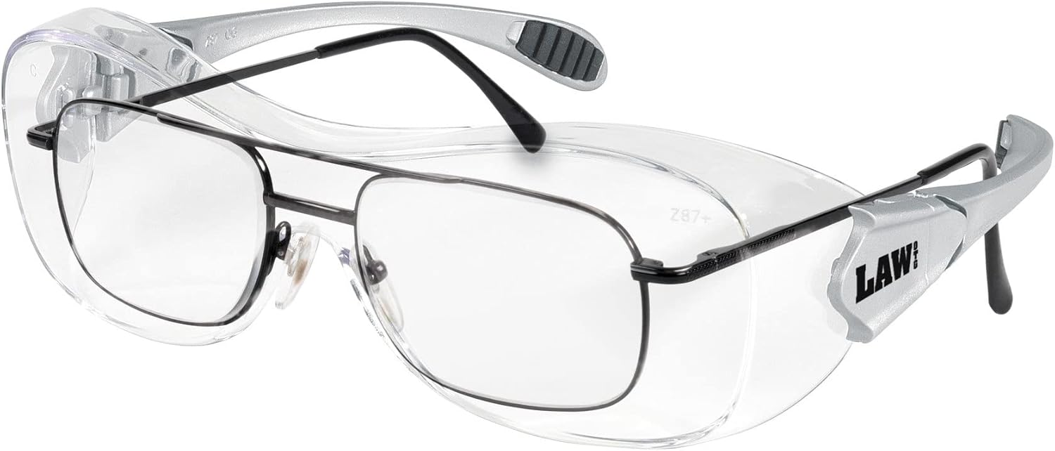 Crews OG110AF Law Over The Glass Polycarbonate Clear Anti-Fog (2-Pack)