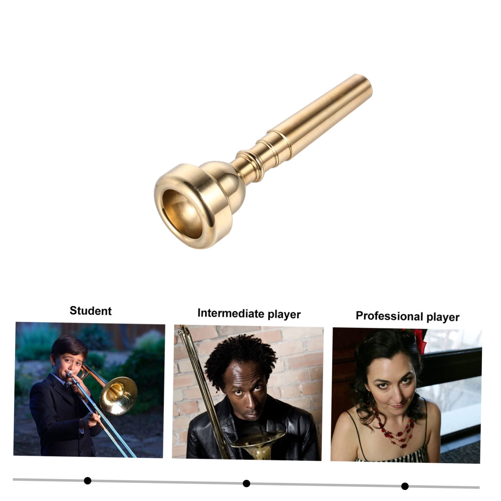 ERINGOGO Trumpet Parts Metal Trumpet Mouthpiece for Practice 5c Size Professional Accessories