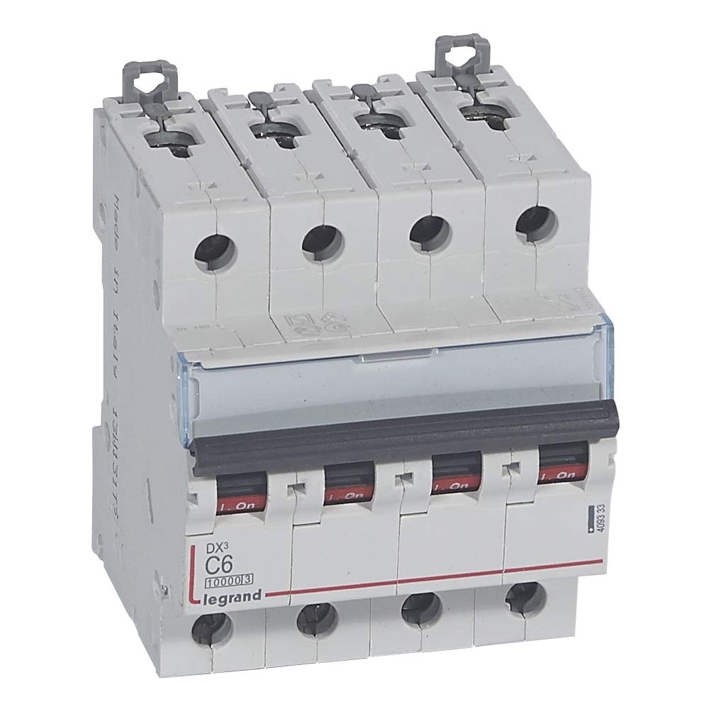 DX3 10/16kA C 4P 6A magnetotérmico con alta capacidad de corte ante cortocircuitos