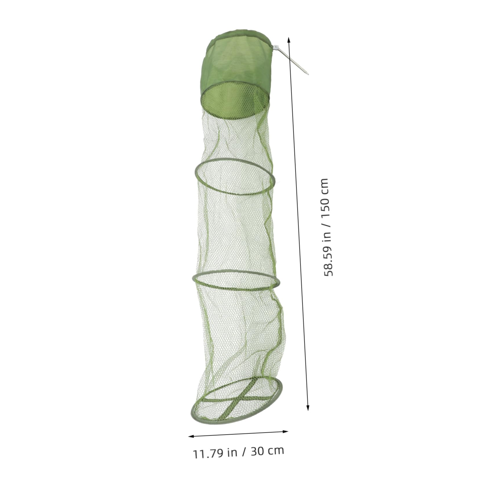 ibasenice Nassa da Pesca Pieghevole 2 Unità in Nylon e Tessuto Verde per Raccolta Aragoste Design Salvaspazio Accessorio per Pesca Sportiva