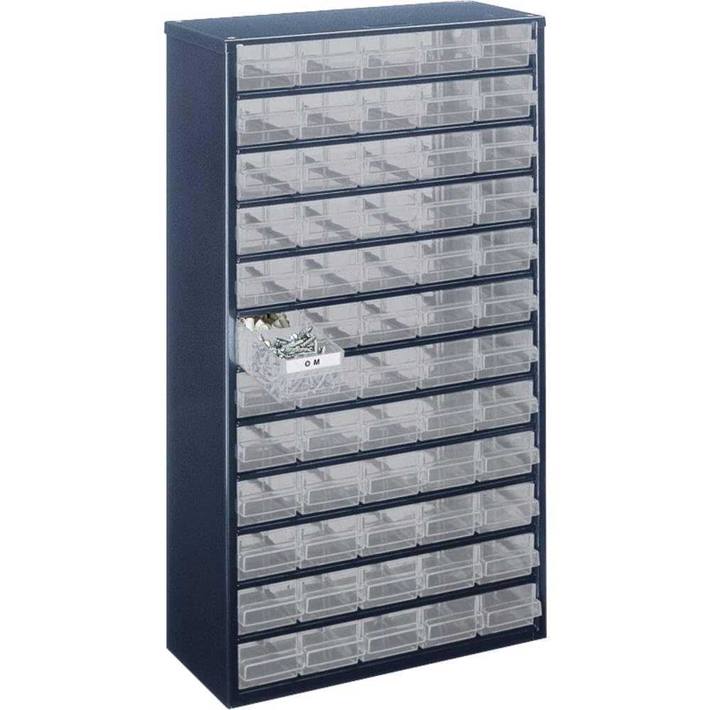 raaco 1260-​00 Armoire à tiroirs (L x l x H) 306 x 150 x 552 mm Nombre de Compartiments: 60 Contenu 1 pc(s)