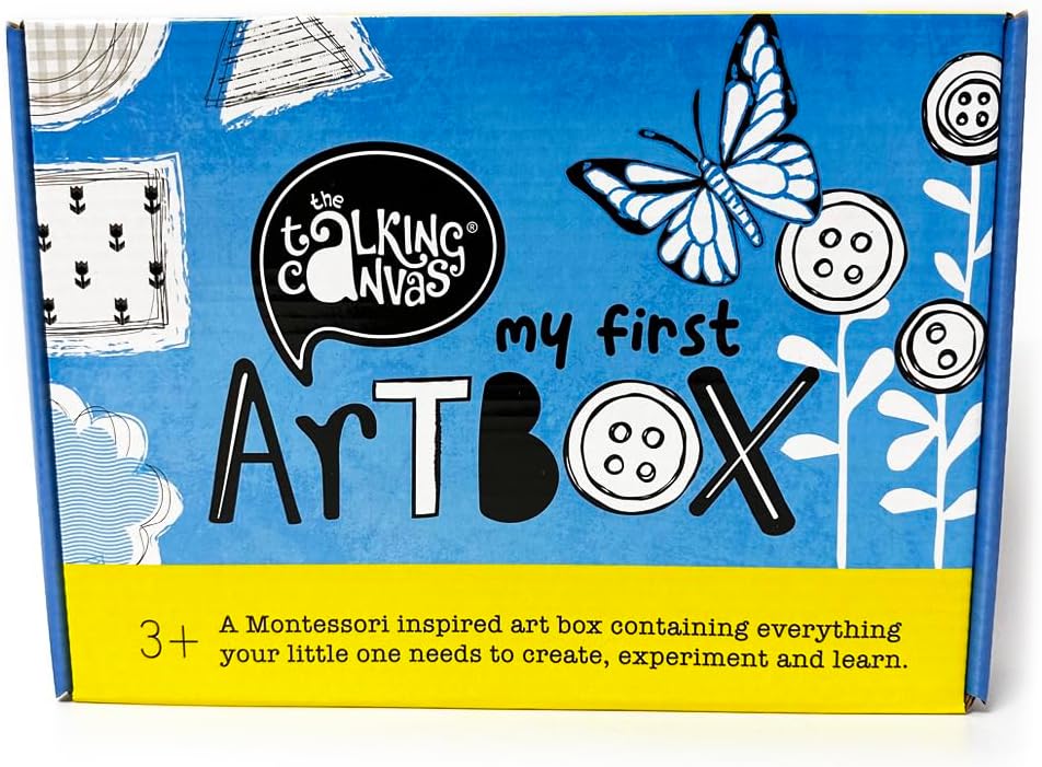 The Talking Canvas My First Toddler Art Box - Unleash Creativity and Joyful Exploration, Gifts for Birthdays and Special Celebrations