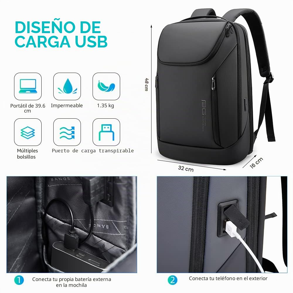 BanGe 2517 Mochila para portátil Unisex adulto (Pack de 1)