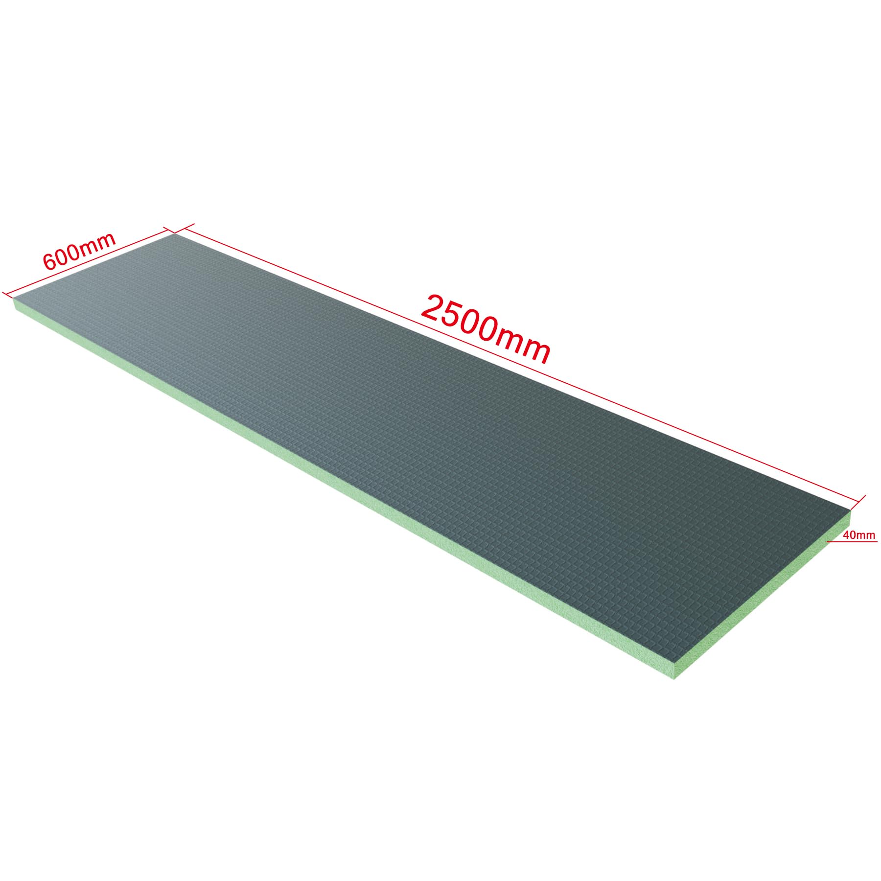 AICA 2500x600x40mm Tablero de respaldo de azulejos de XPS, Tablero de aislamiento impermeable, Panel de construcción