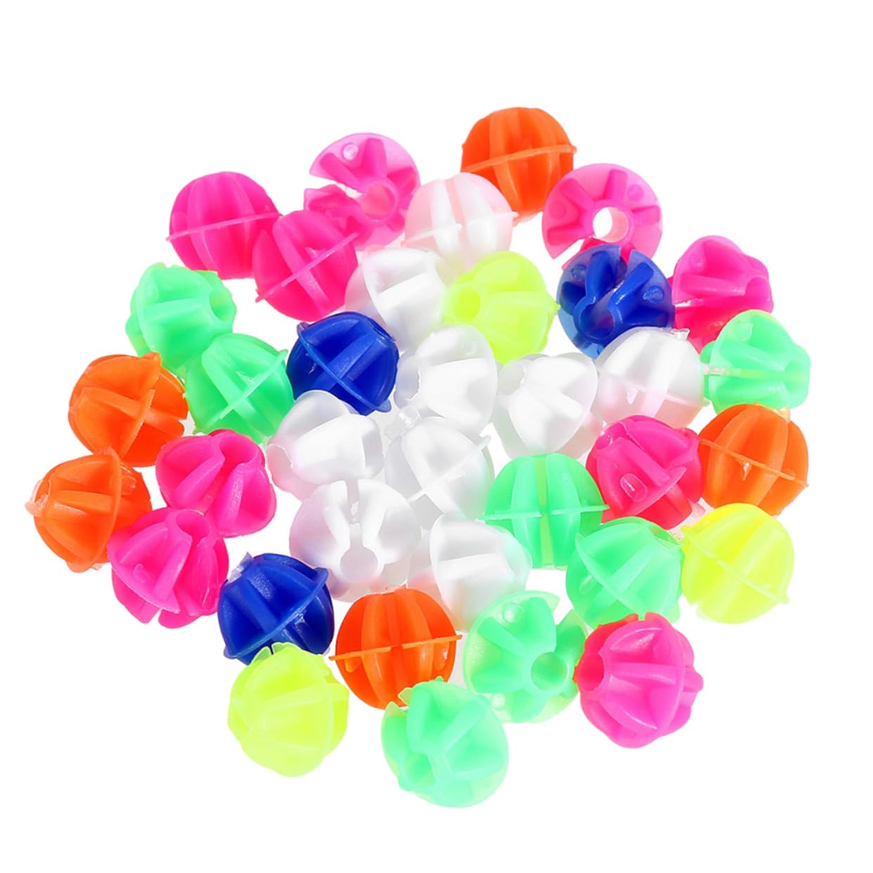 Happyyami Beautiful Bike Wheel Spoke Beads 108 Pcs Plastic Bike Decorations Easy Clip-on Design for Front Rear Wheel