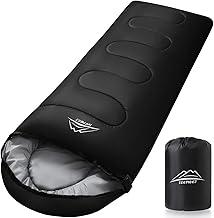 LEEPWEI Sleeping Bag, Envelope Type, Lightweight, Insulated, Cold-Protection, Waterproof, Compact, for Outdoor Activities, Camping, Mountaineering, Car Camping, Emergency Use, Machine Washable,