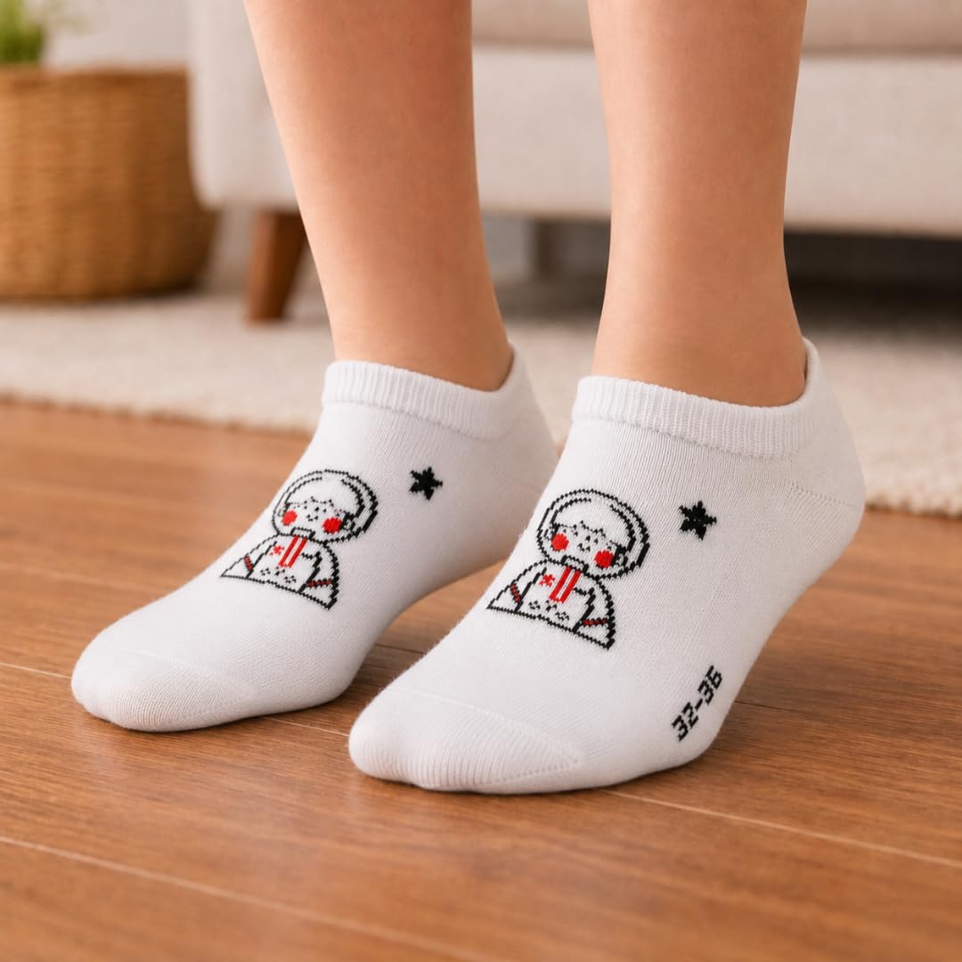12 Pares - Calcetines Tobilleros Niño - Calcetines Niño - Calcetines Cortos Niño – Transpirables y hechos de Algodón