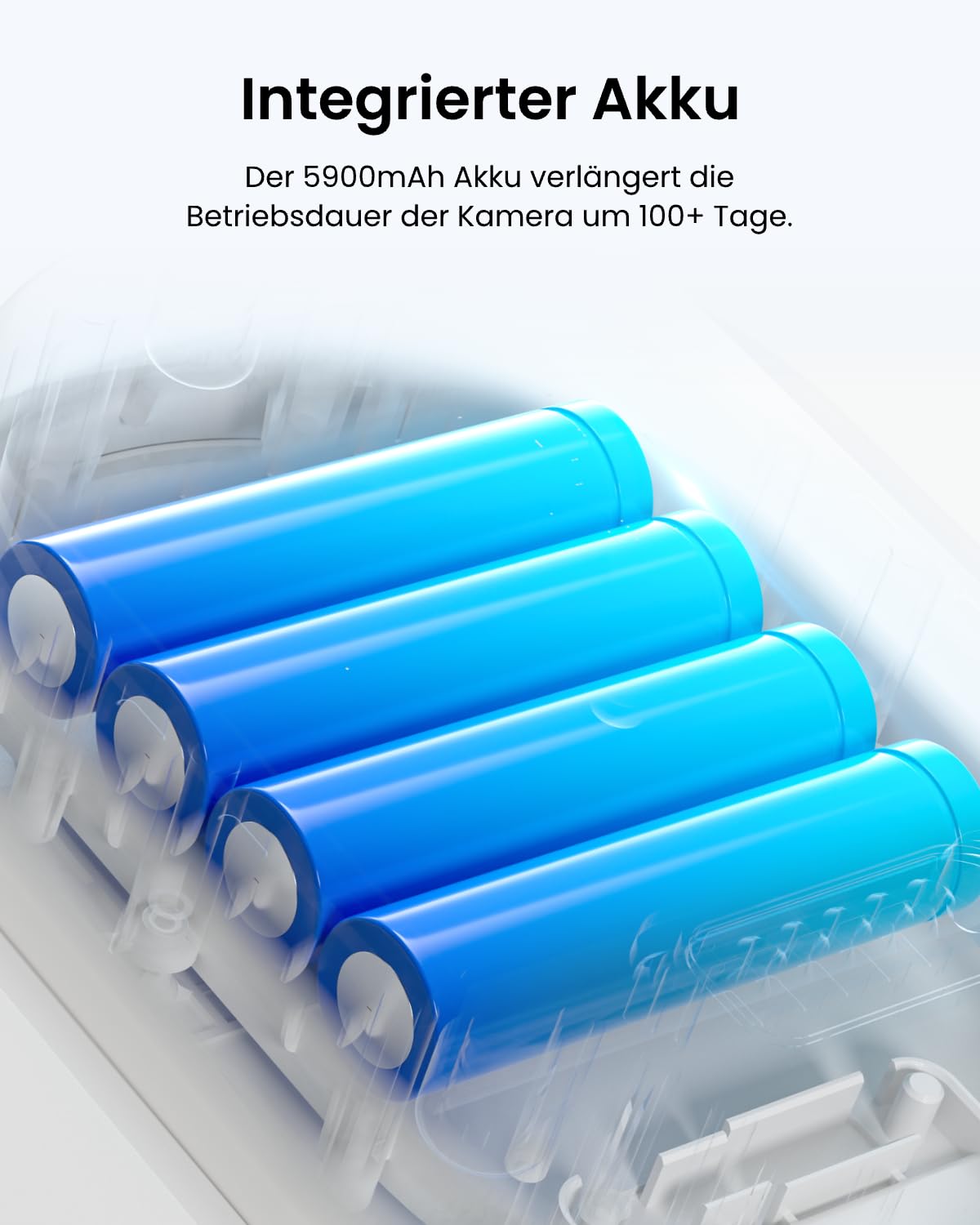 Reolink Solarpanel 2S 6W Solarladegerät mit 5900mAh Akku IP67 Wasserdicht für Akkukameras