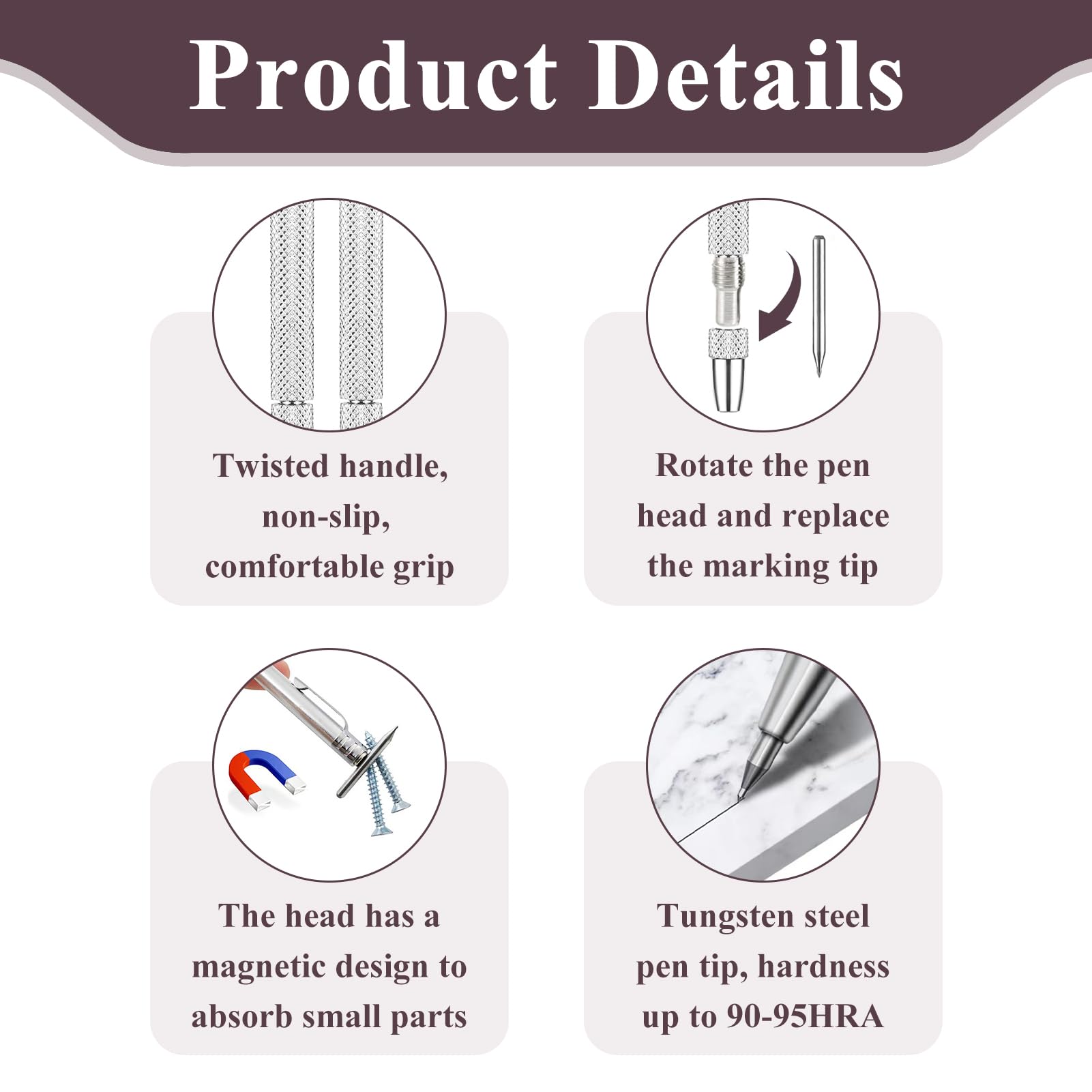 2 Pcs Tungsten Carbide Tip Scriber - Image 3