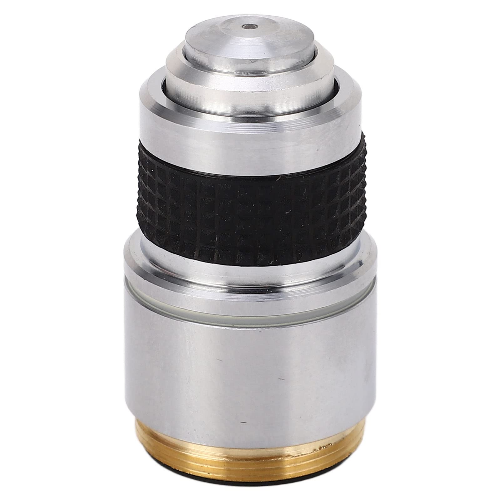 Obiettivo Microscopio 100X Acromatico RMS, Ottone e Lega di Alluminio, per Microscopio Biologico, con Cilindro Stoccaggio