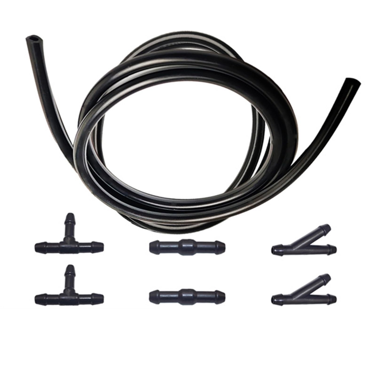 Zhlouytg 3M 1 Set Windshield Hose Kit Connector Connecting Water Nozzle Car Glass Washer For Most Cars Front Windshield Spray Nozzles Washer Jet Kit