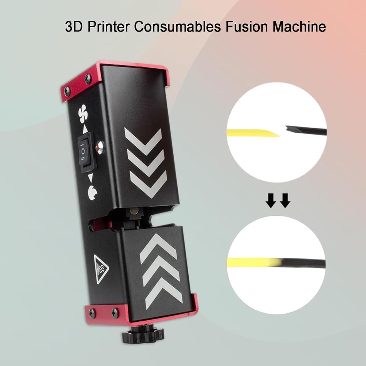 Filament Welder, 3D Printer Filament Connector, Filament Recycler Machine, Applicable Filament Diameter 1.75mm, Adjustable Clamp Tension, for PLA/ABS/PC/PETG/TPU