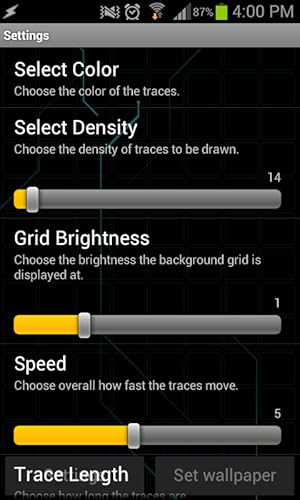 Tron Traces - Live Wallpaper