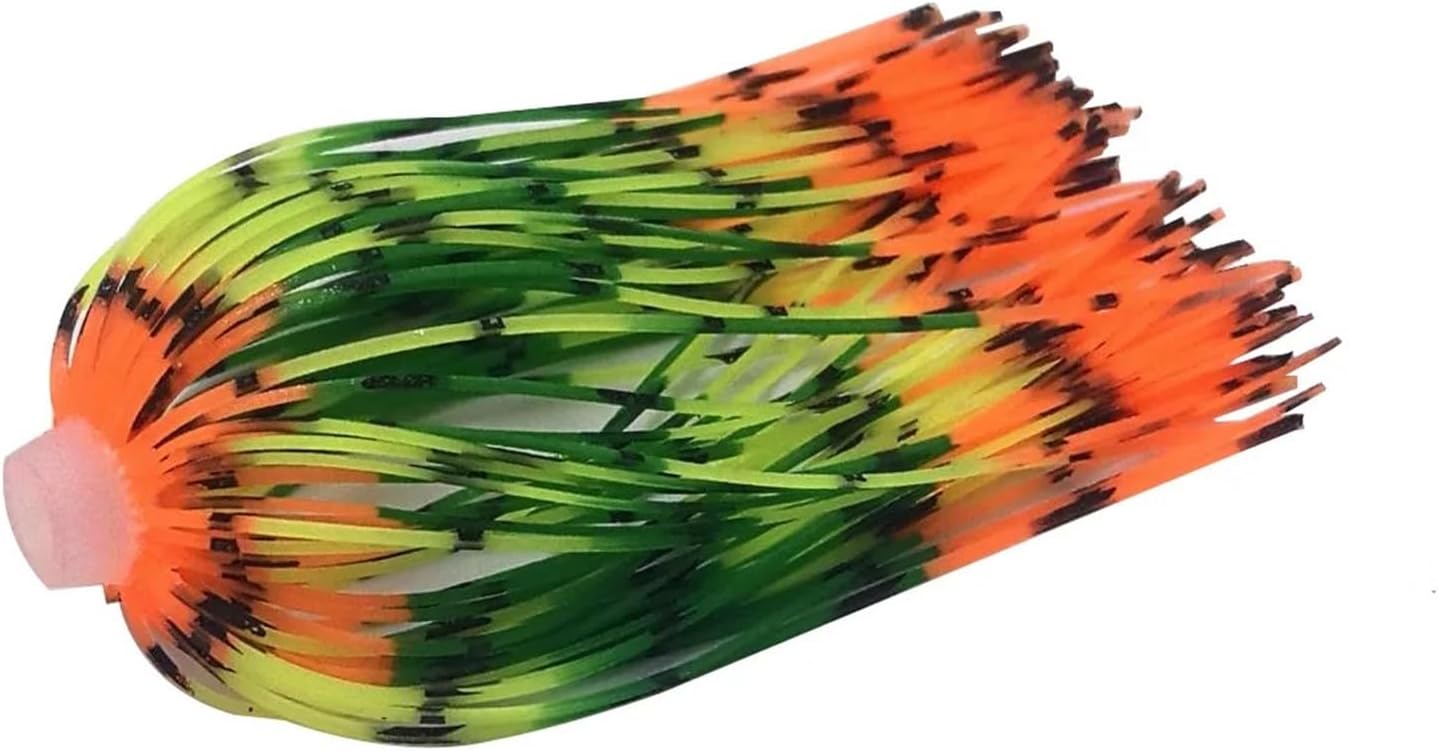 Spinner Bait Skirts 40pcs 88 Strands 70mm Silica Gel Skirts Elastic Hole Umbrella Skirts Fishing Accessories Buzzbaits Spinner Buzz Bait for DIY Spinner Baits Buzzbaits Squid Jig Accessor