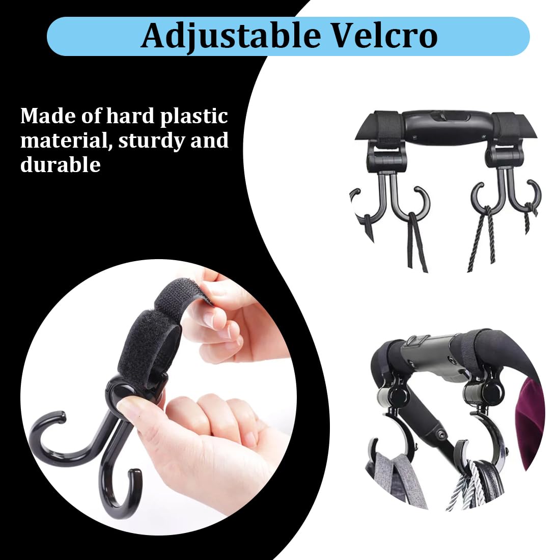 4 Pcs Copriruota per Passeggino Copriruota in Tessuto Oxford, Copertura Protettiva Per Passeggino, Accessori per Passeggino, Coperture Di Protezione Ruote Antipolvere con Agganciare