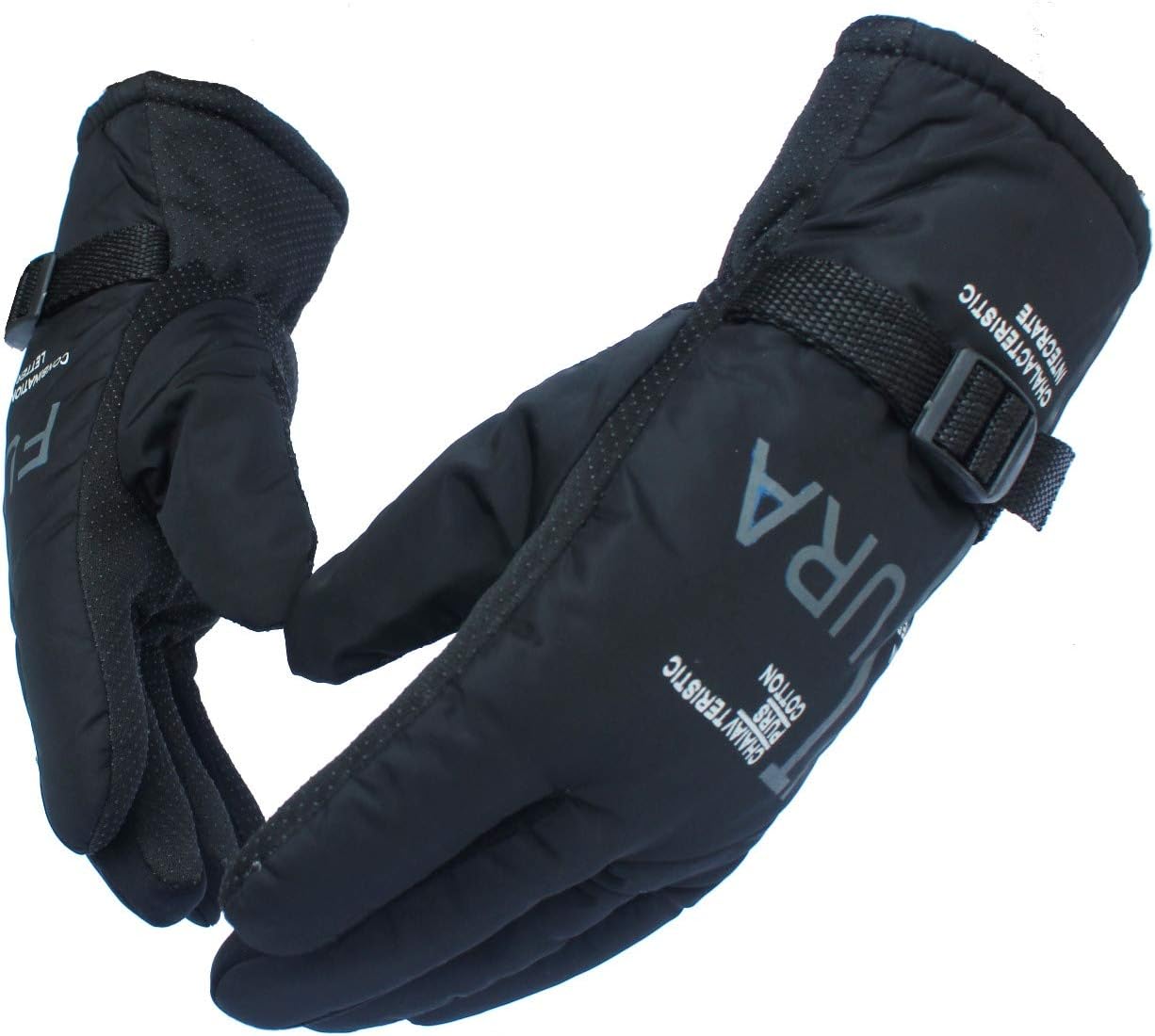 Polyester -20 Degree Warm Snow & Wind Proof Formal & Casual Winter Gloves For Men Boy Adult Protective Warm Hand Riding, Cycling, Bike Motorcycle Gloves (Grey Sport)