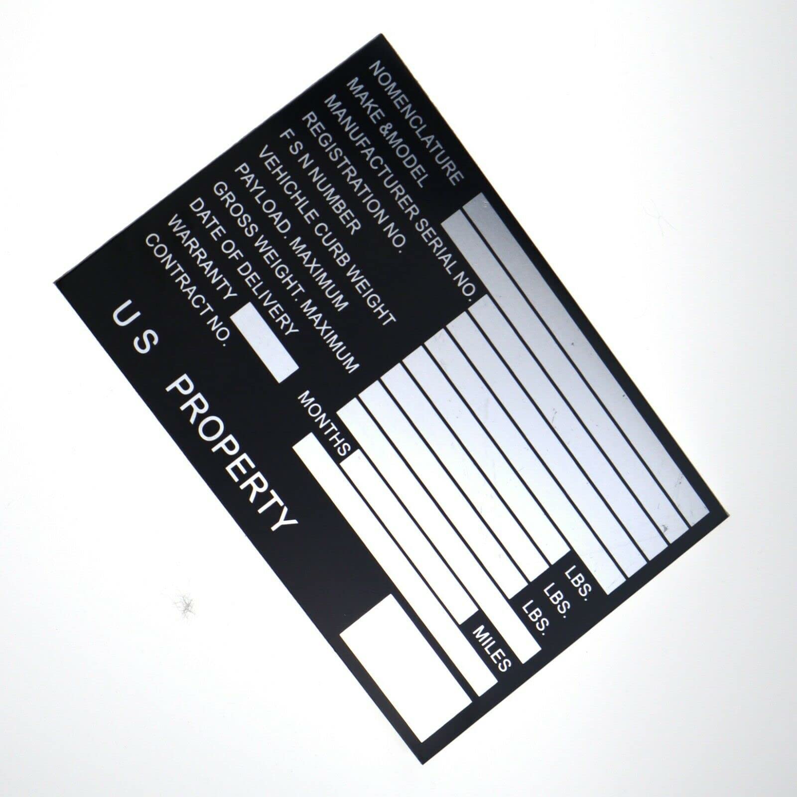 Targhetta Identificativa Alluminio Personalizzata - 114x57mm Per Veicoli, Rimorchi E Moto - Foto 5