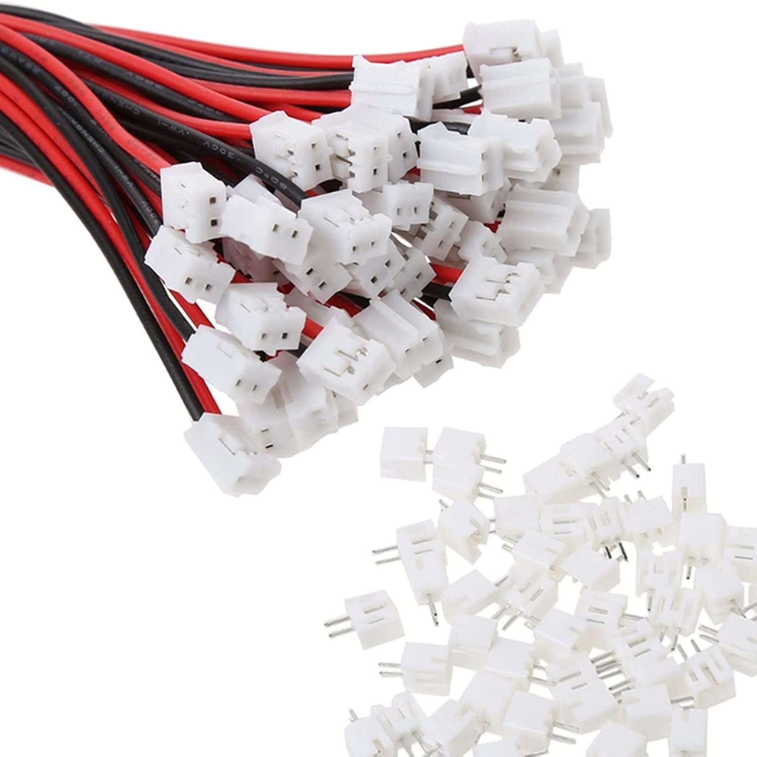 CONSONANTIAM Mini Micro Jst 2.0 Ph 2-Pin Connector Plug Male with 150mm Cable & Female (10, 10-Set)-image-2