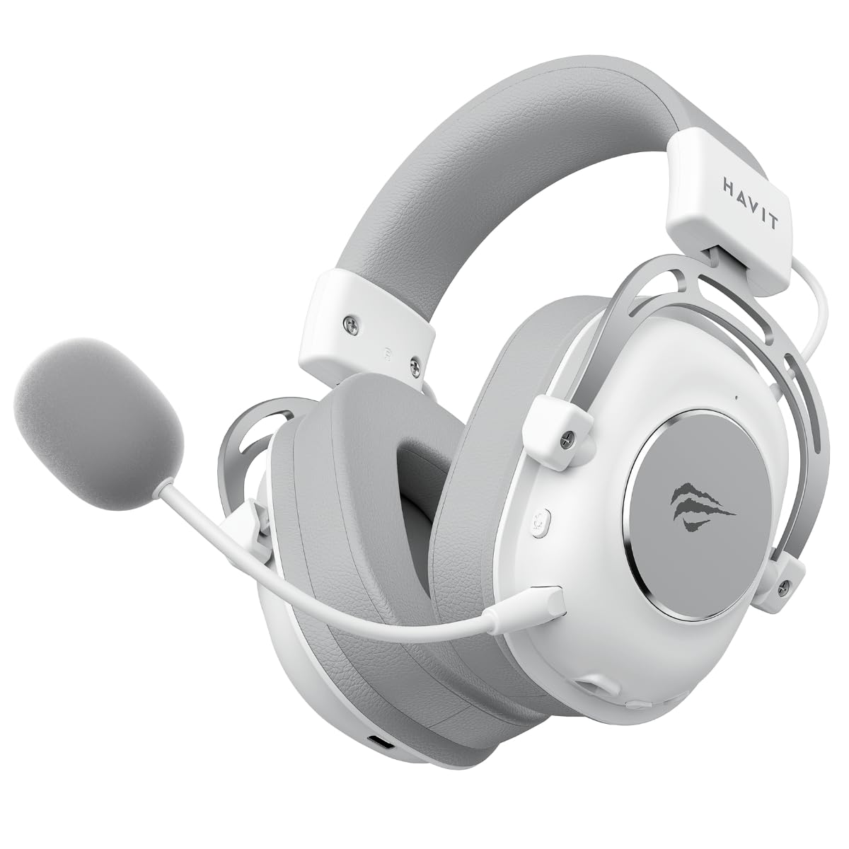 HAVIT Gamenote H2002YG 7.1 Casque de jeu sans fil avec microphone, connecteur 4 modes, 7.1, faible latence