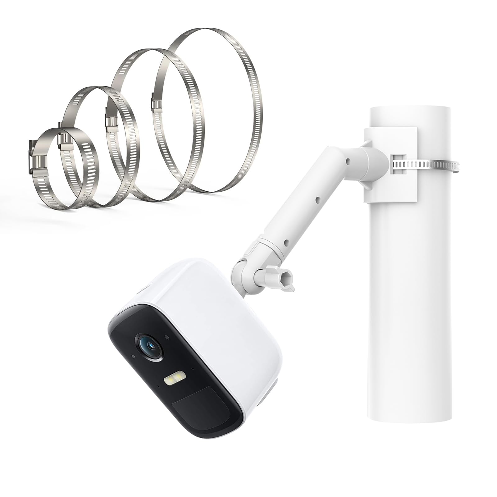 Ring, Eufy, Wyze Security Cam Wall Mount - Arlo Pro/2/3/Ultra Compatible, Extended Arm, Adjustable Indoor/Outdoor Mounting Bracket