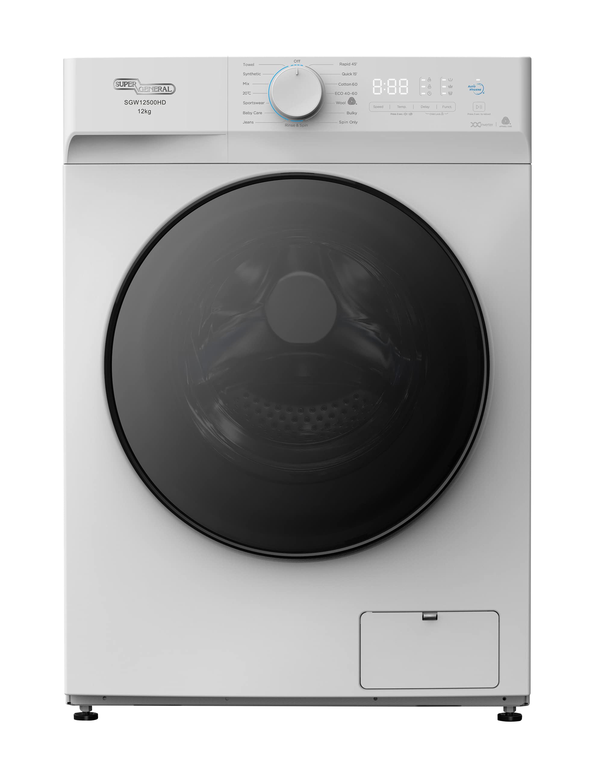 Buy SUPER GENERAL12 kg Front Loading Washing Machine SGW12500HD, 1400