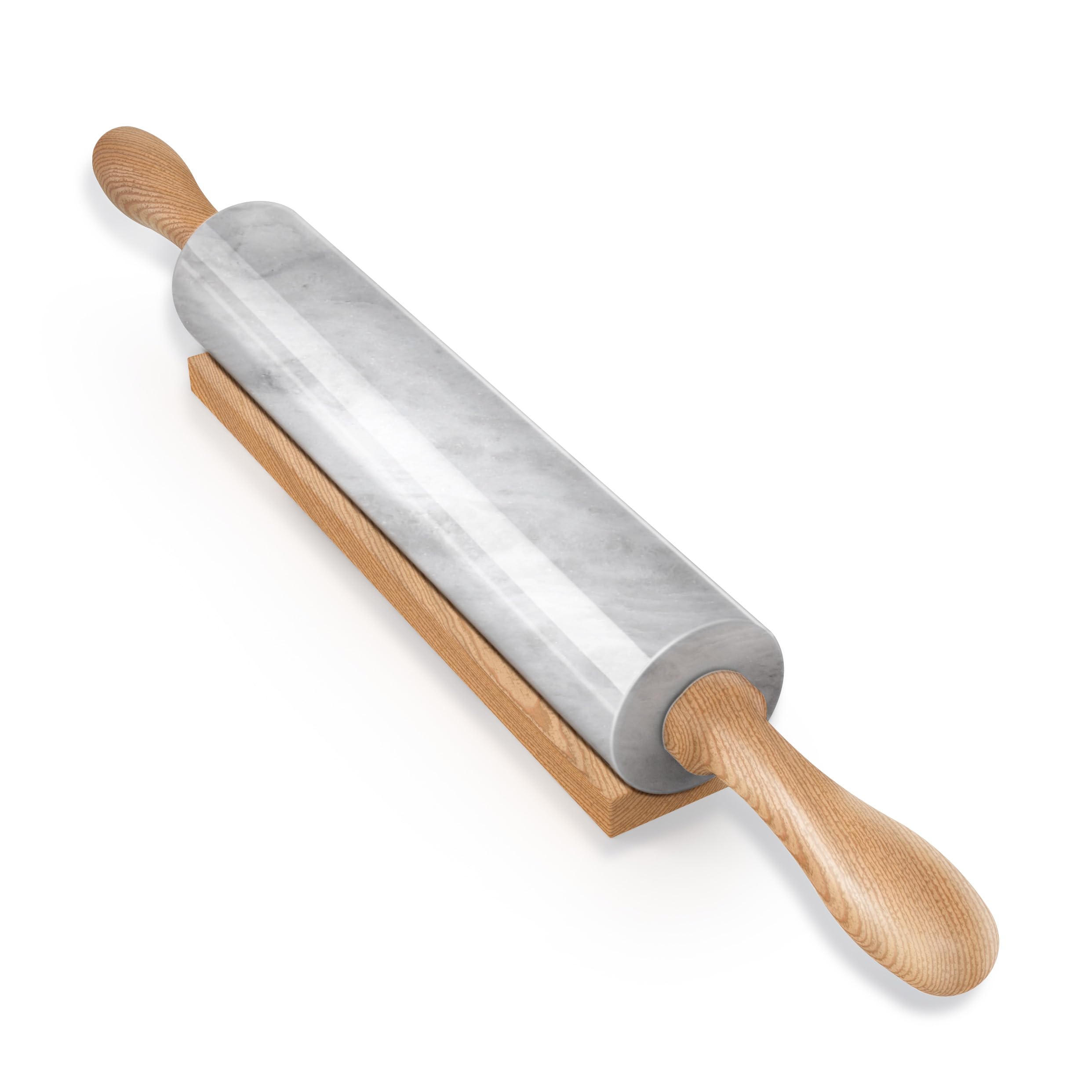 Koville Marble Rolling Pin, Non-Stick African Stone Polished Dough Roller, Pasta, Dumpling, Ravioli, Fondant, Pie Crust, Kitchen Baking Pastry Tools(Namib Fantasy)