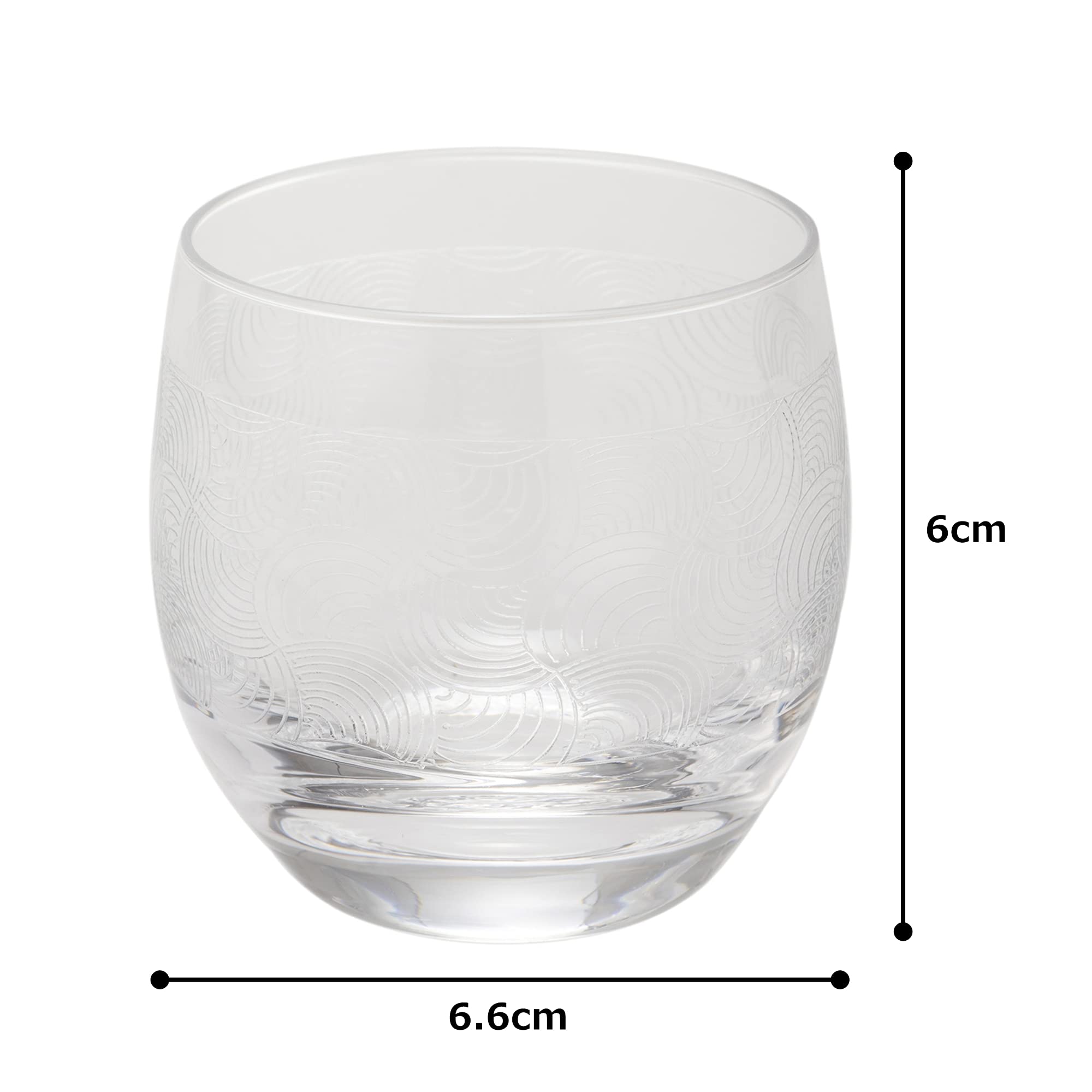 Amazon.co.jp: 青山硝子 日本酒 グラス ちょこ 盃 ぐい呑 130-3 110ml 