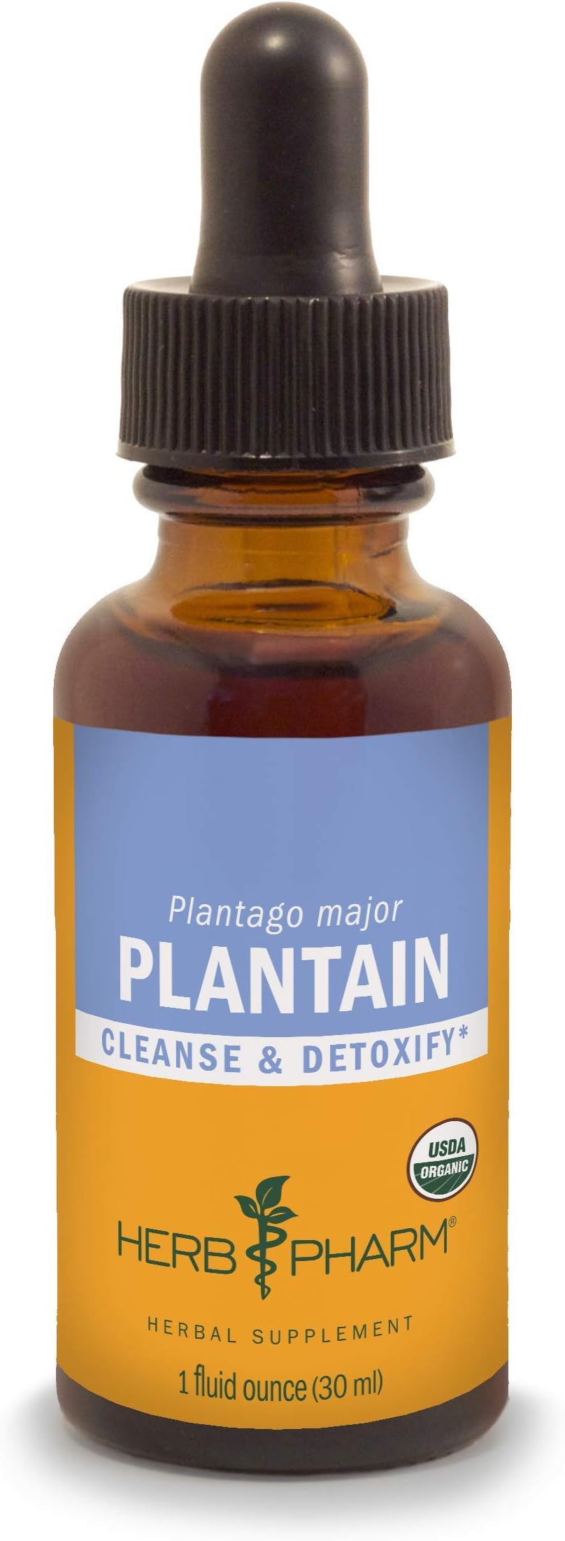 Certified Organic Plantain Liquid Extract for Cleansing and Detoxification - 1 Ounce