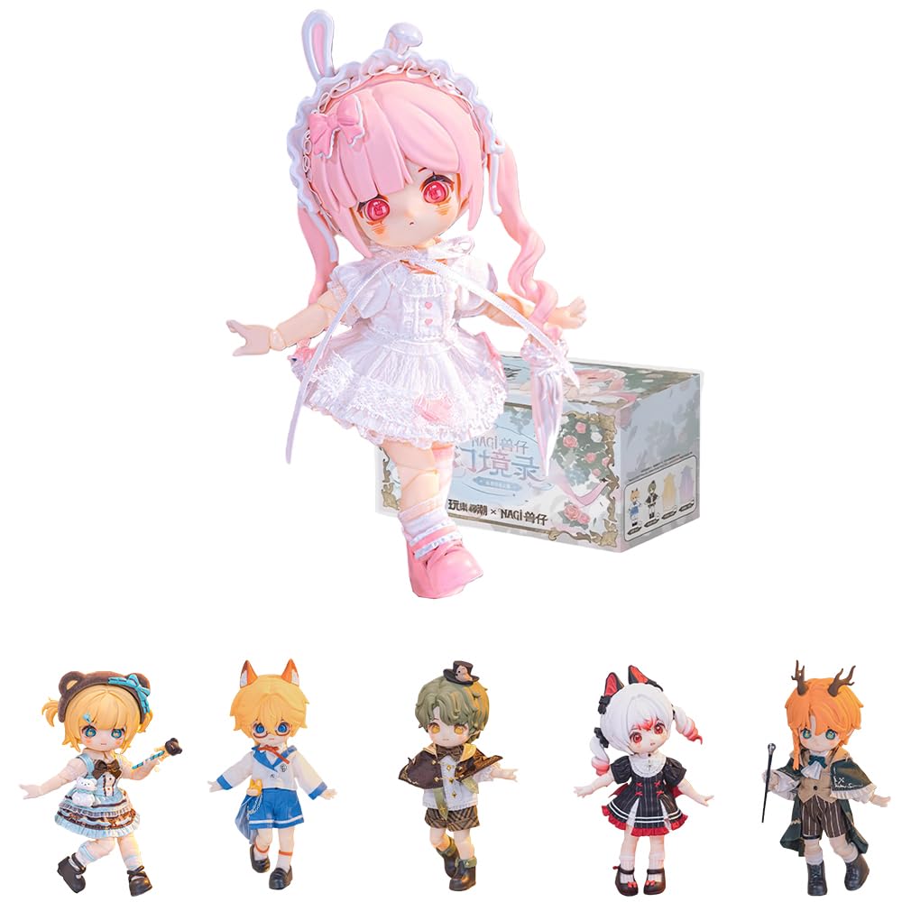 niannyyhouse BJD Blind Box Figurines 1/12 Scale Fantasy Chronicles Series Movable Ball Jointed Doll Collectable Action Figure (6PCs)