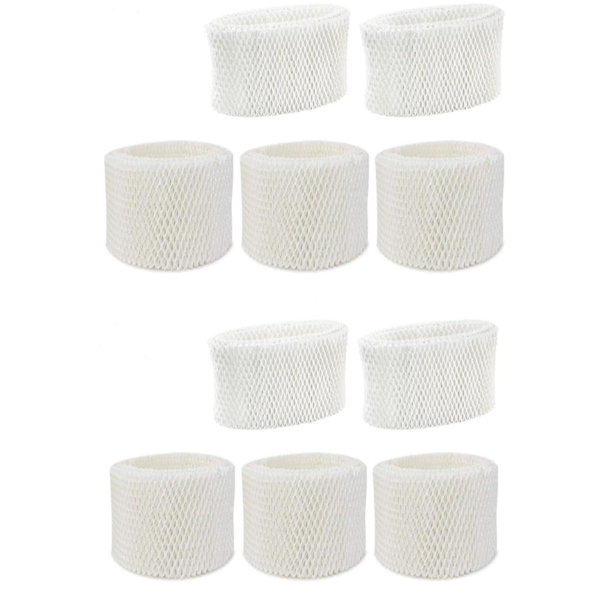 WF2 Humidifier Filters for Vicks Humidifier V3100 V3500 V3600 V3700 V3800 V3850 V3900, for Honeywell HCM-350 HCM-630 HCM-300T, for Kaz 3020, for Sunbeam 1118 1119, ECM-250i, ECM-500 (10 Pcs)