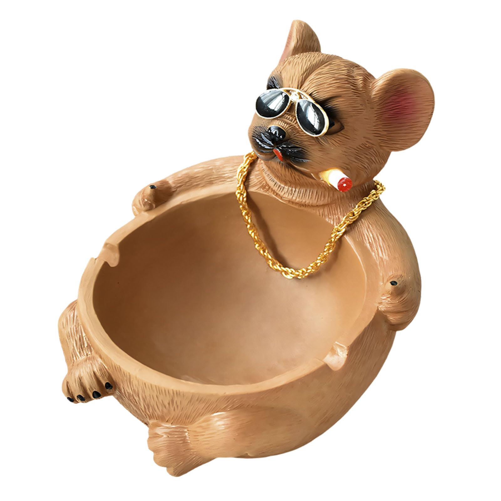 Artistic Resin Puppy Ashtray Prevents Ashes Flyaway Home Decoration Essential Creative Resin Ashtray