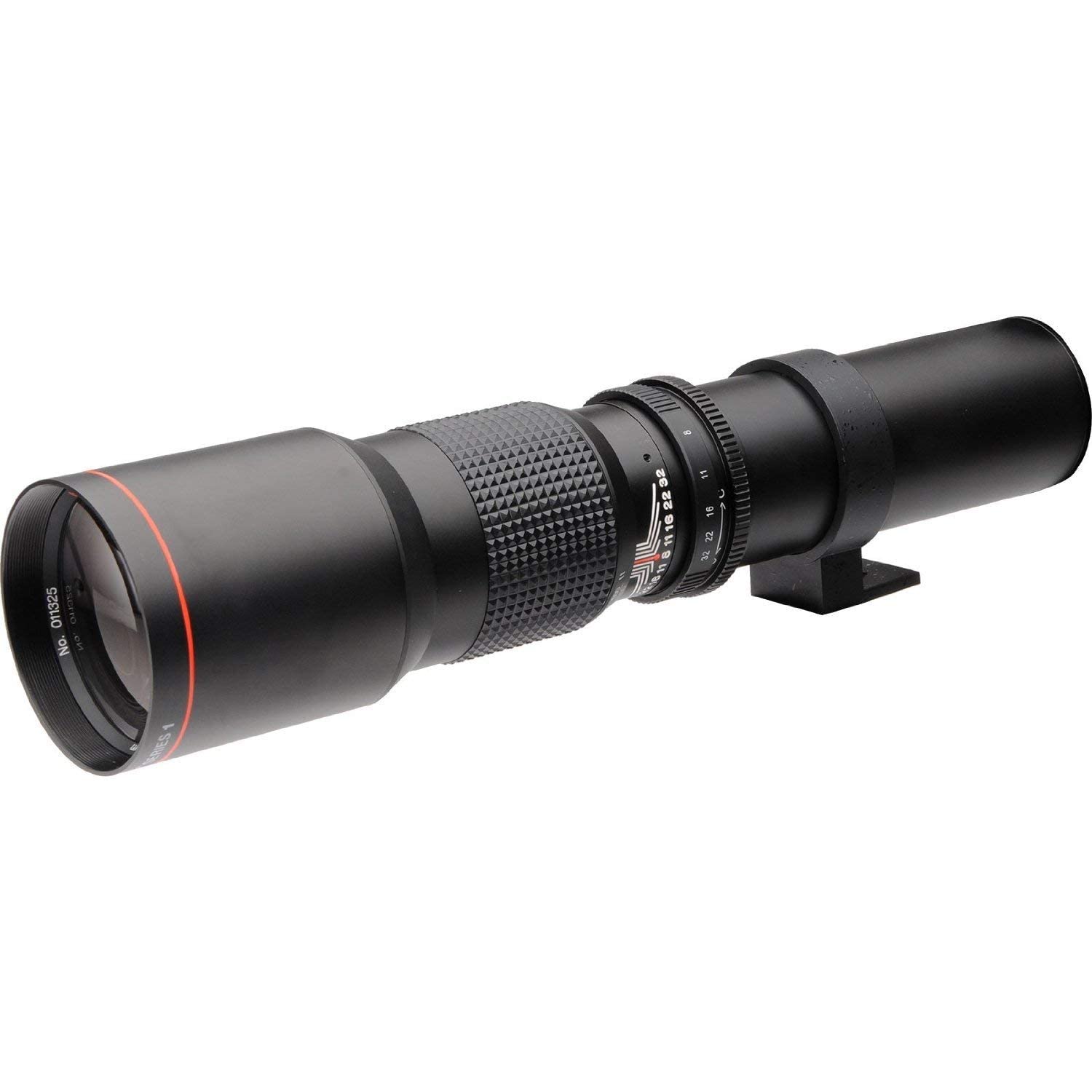 Super-Powered 500mm/1000mm f/8.0 Telephoto Lens (Black) with 2X Professional Multiplier for Olympus Digital Cameras and Deluxe Accessory Bundle with Xpix Cleaning Kit